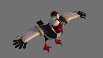 海鷗角色3D模型素材集 游戲動漫與圖文設(shè)計的MAX源文件下載